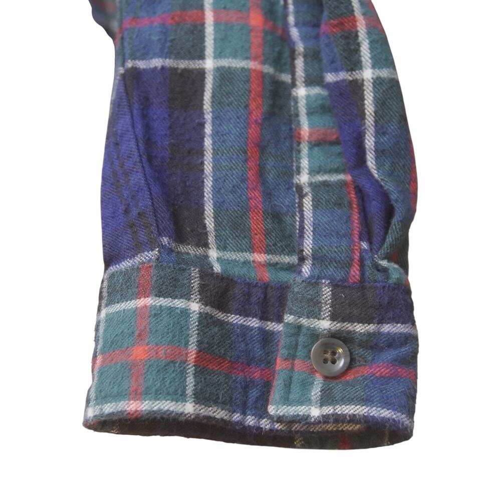 L.L.Bean Plaid Flannel Hoodie Jacket Large Petite Cotton Full Zip - Picture 8 of 13